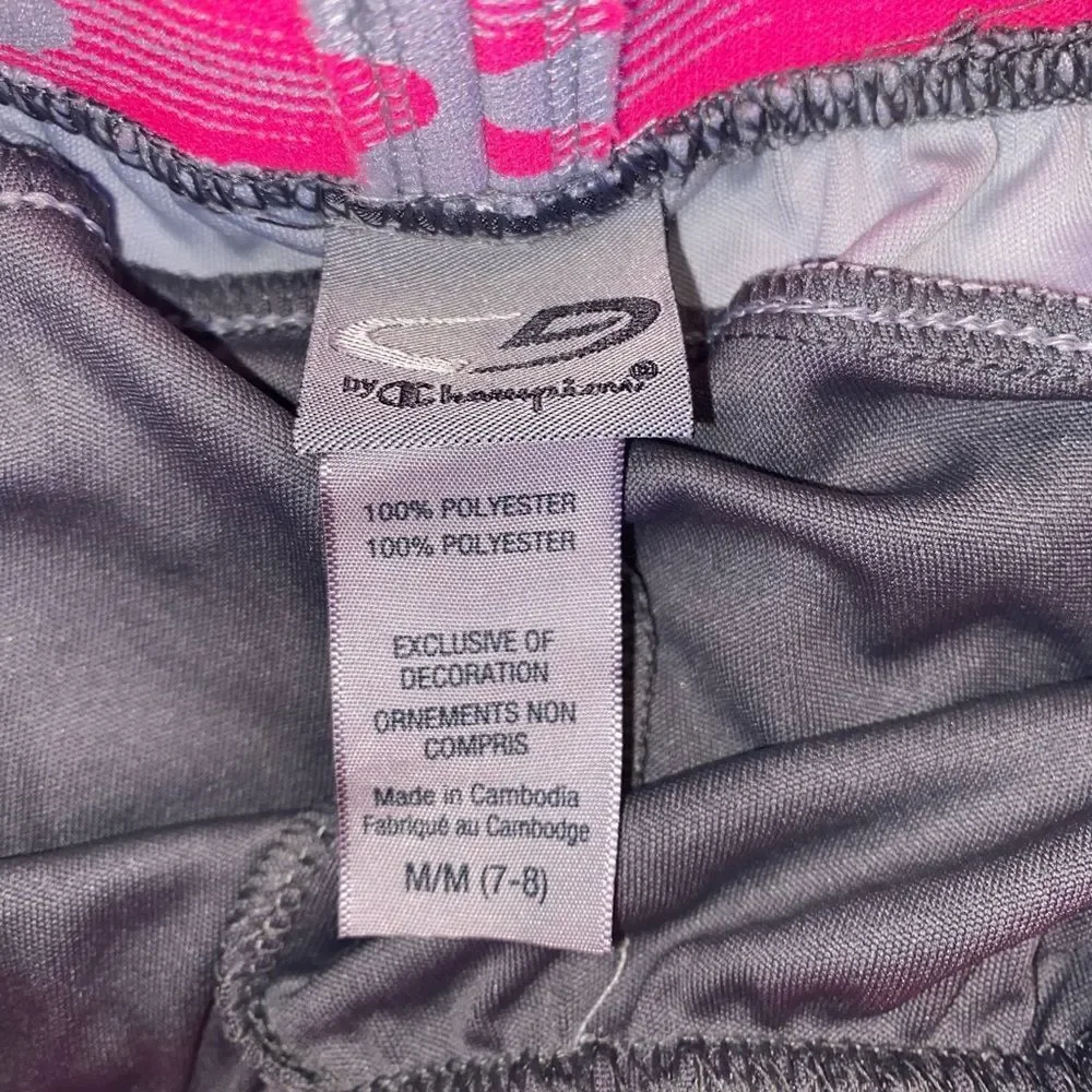 *NWT* Champion Girls M(7-8) Pink & Gray Sport Shorts